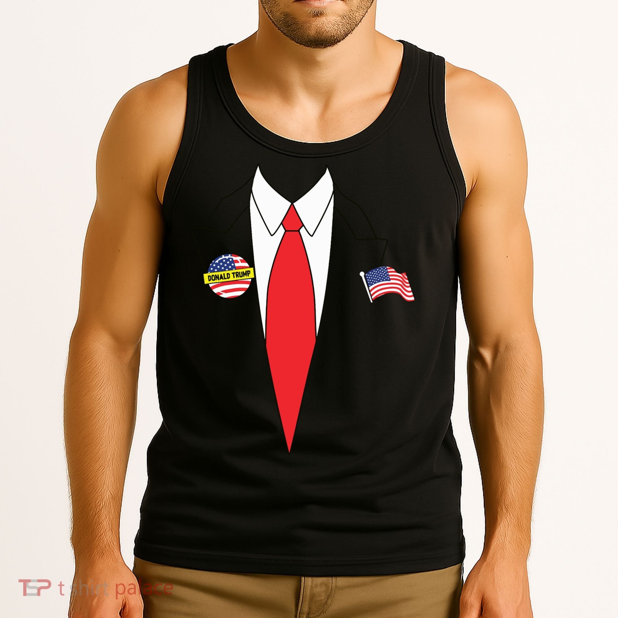 Donald Trump Halloween Costume Cute President Gift Tank Top