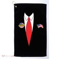 Donald Trump Halloween Costume Cute President Gift Golf Towel thumb 0