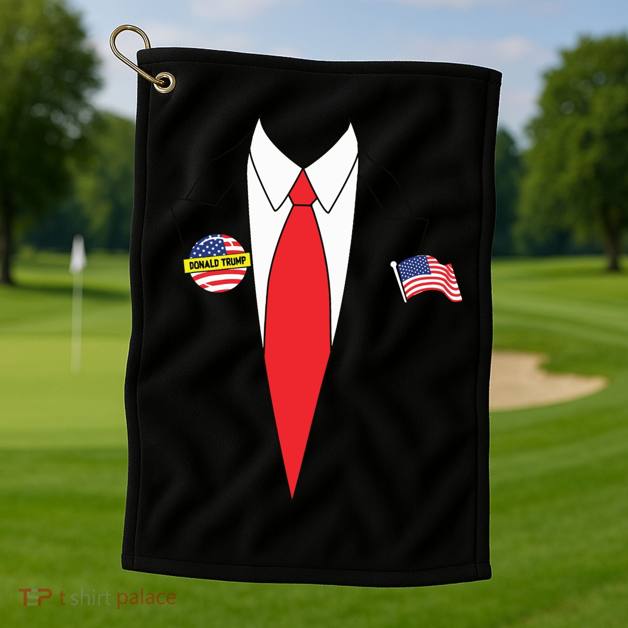 Donald Trump Halloween Costume Cute President Gift Golf Towel
