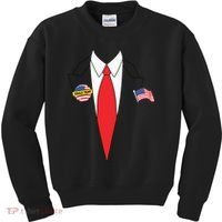 Donald Trump Halloween Costume Cute President Gift Kids Sweatshirt thumb 0