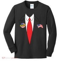 Donald Trump Halloween Costume Cute President Gift Kids Long Sleeve Shirt thumb 0