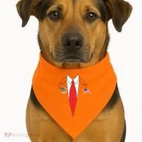 Donald Trump Halloween Costume Cute President Gift USA-Made Doggie Bandana thumb 1