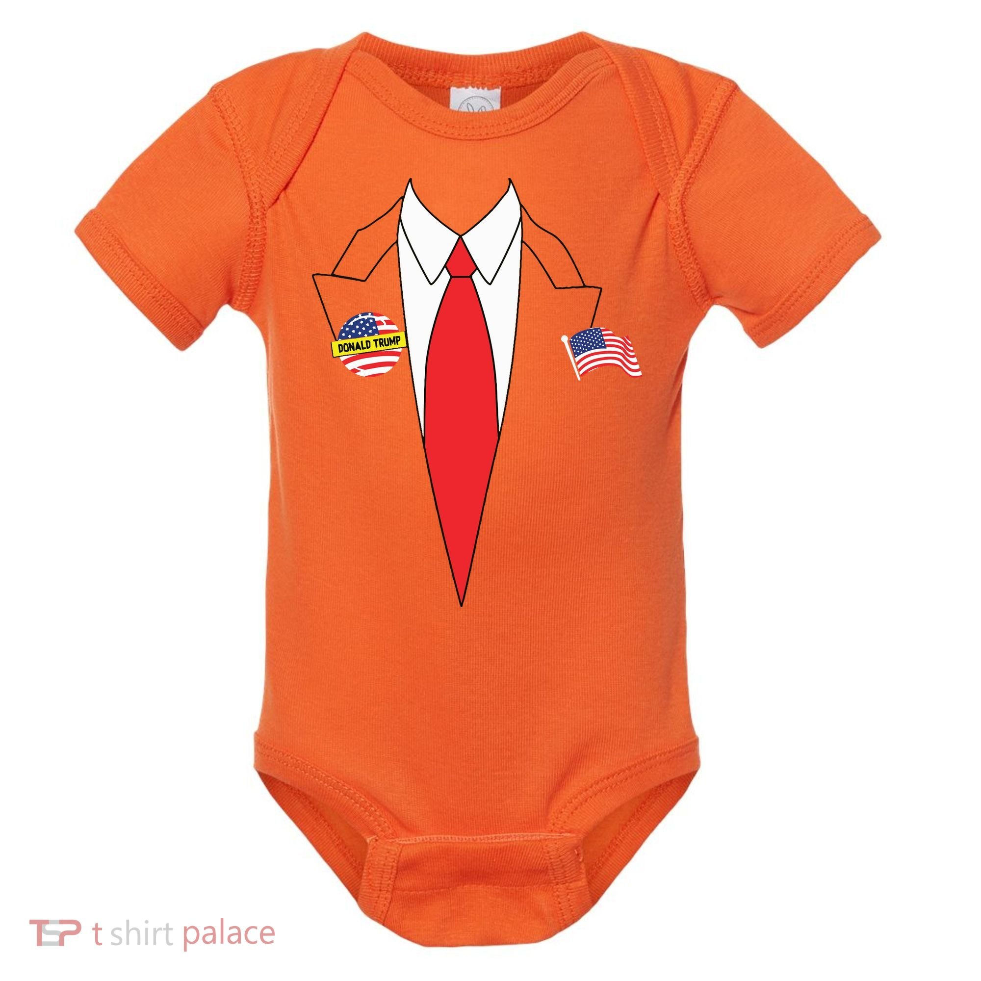 Donald Trump Halloween Costume Cute President Gift Baby Bodysuit