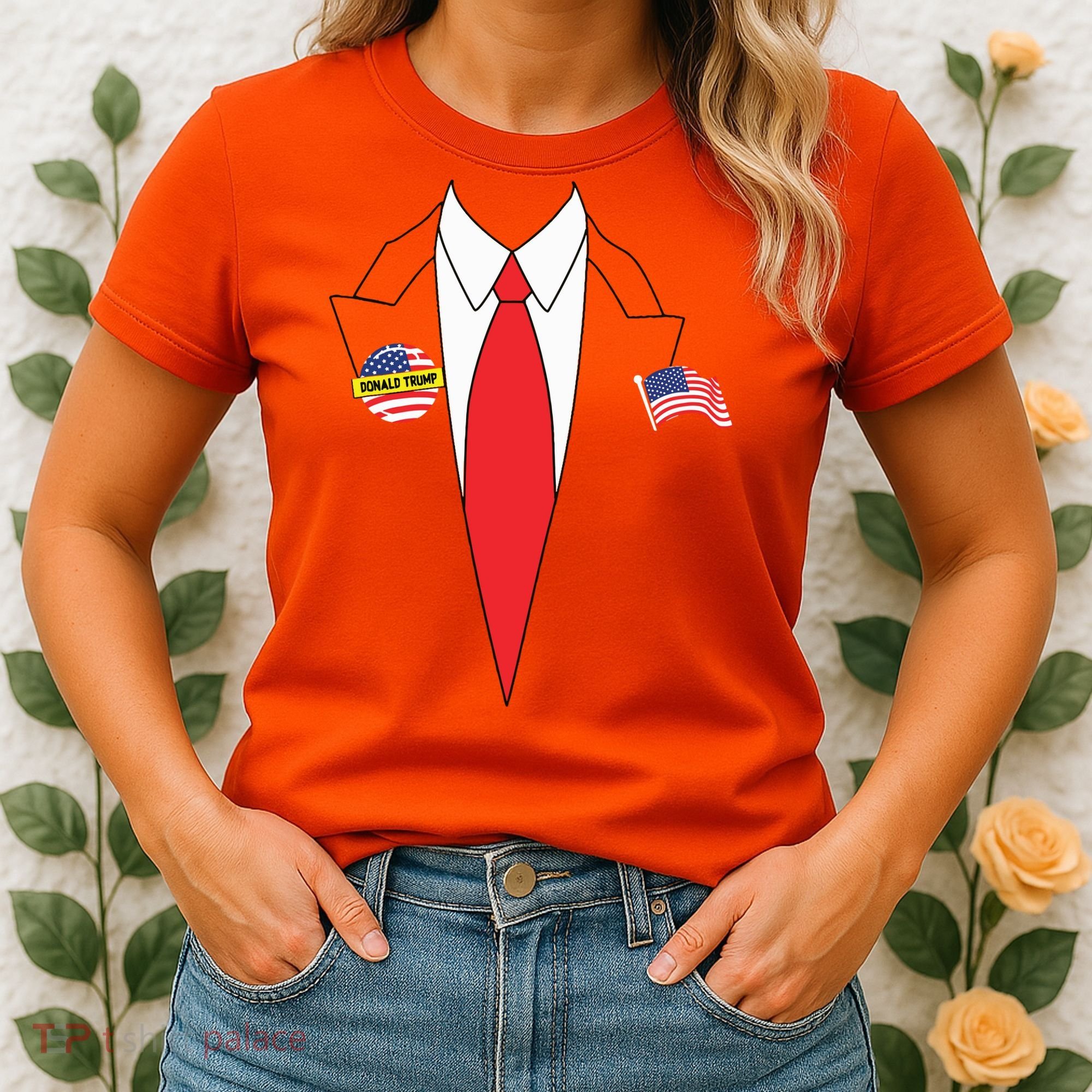 Donald Trump Halloween Costume Cute President Gift Women's T-Shirt