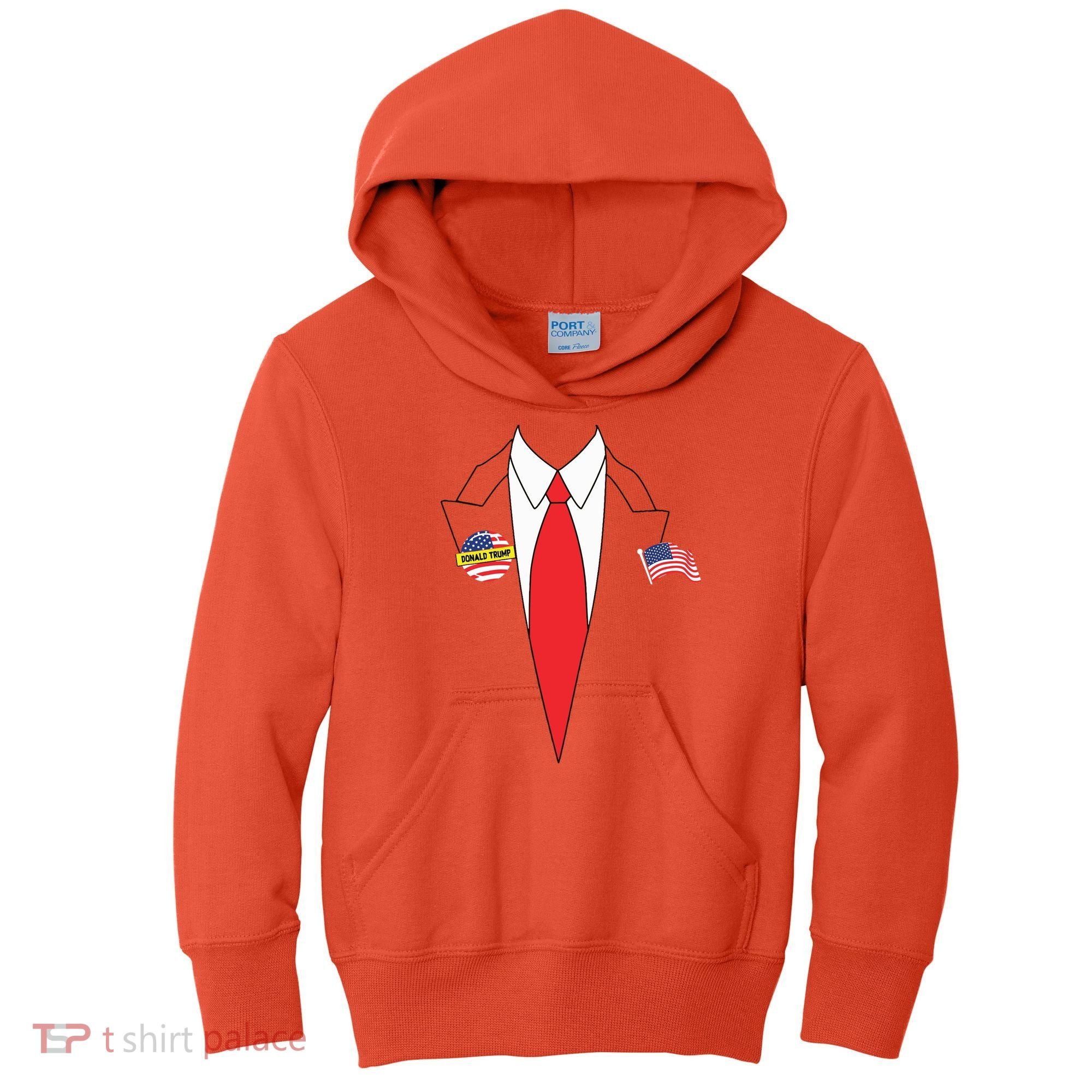 Donald Trump Halloween Costume Cute President Gift Kids Hoodie