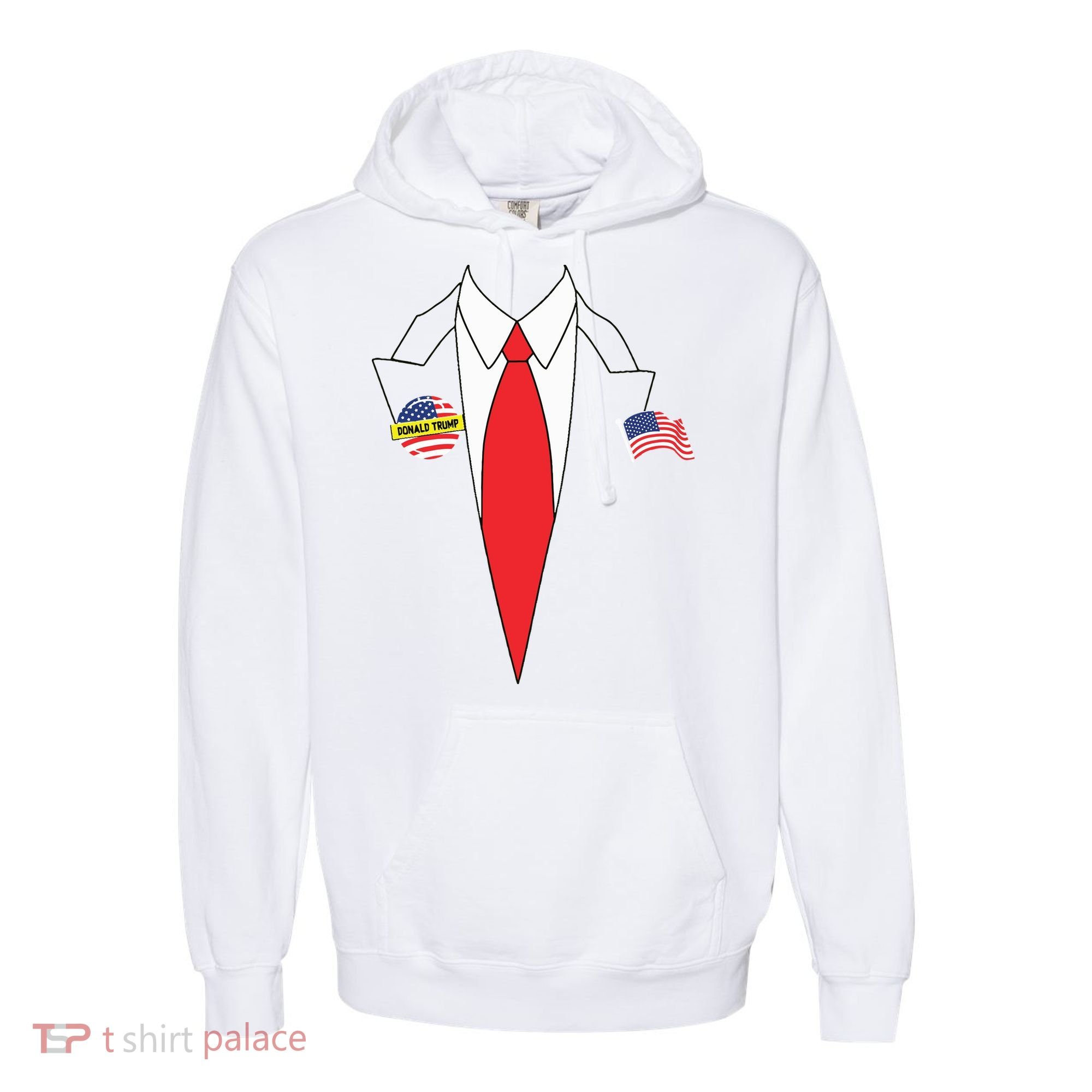 Donald Trump Halloween Costume Cute President Gift Comfort Colors Garment-Dyed Hooded Sweatshirt