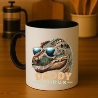 Daddysaurus The Heartwarming Majesty Of Real Fathers Meaningful Gift Coffee Mug thumb 4