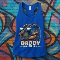 Daddysaurus The Heartwarming Majesty Of Real Fathers Meaningful Gift Women's Tank Top thumb 3