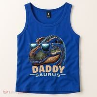 Daddysaurus The Heartwarming Majesty Of Real Fathers Meaningful Gift Tank Top thumb 2