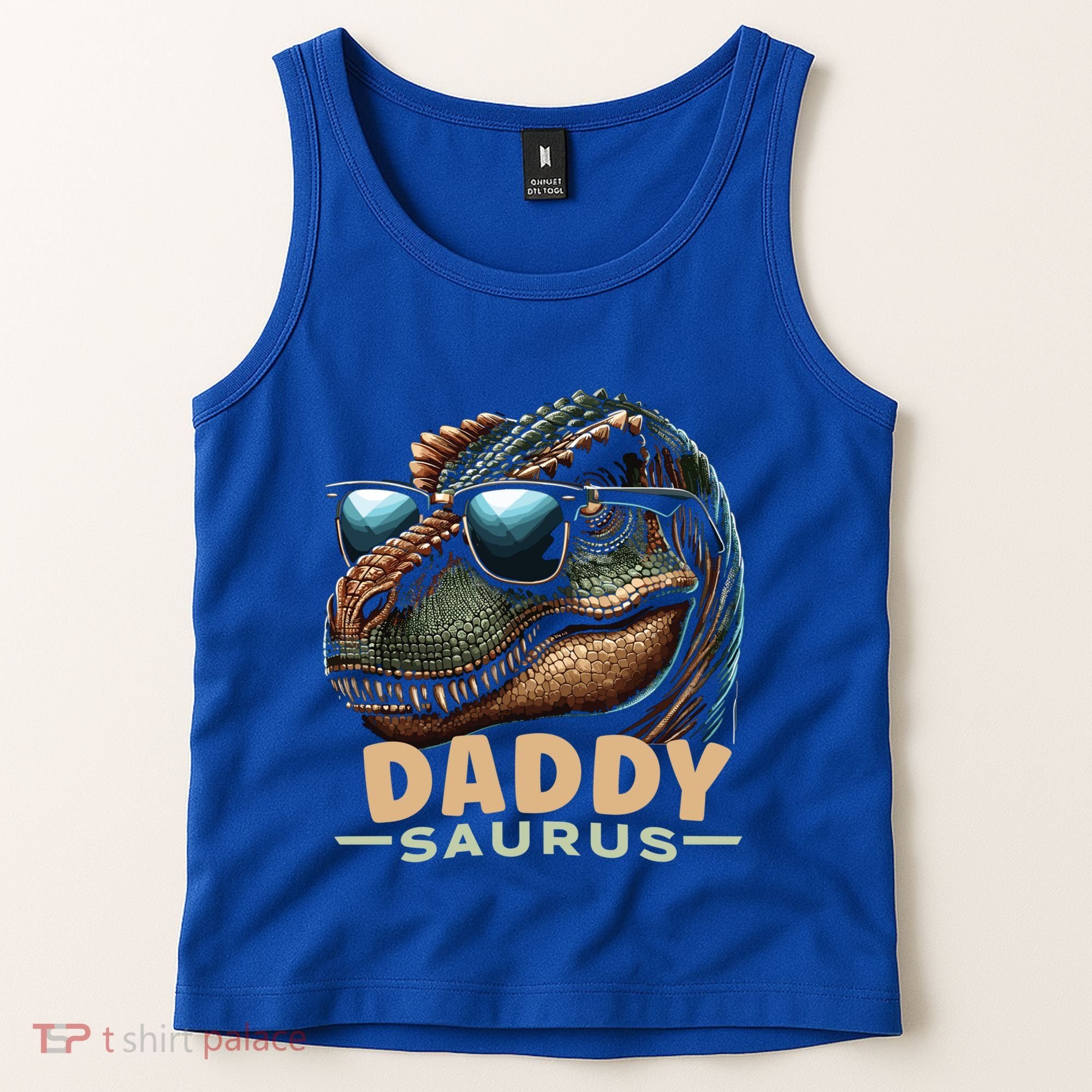 Daddysaurus The Heartwarming Majesty Of Real Fathers Meaningful Gift Tank Top