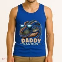 Daddysaurus The Heartwarming Majesty Of Real Fathers Meaningful Gift Tank Top thumb 3