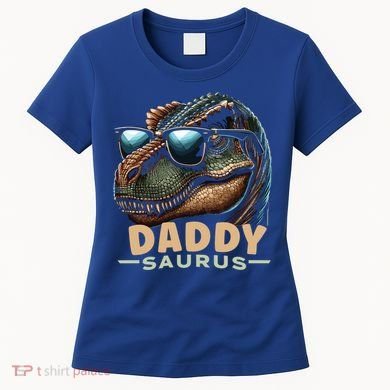 Daddysaurus The Heartwarming Majesty Of Real Fathers Meaningful Gift Women's T-Shirt
