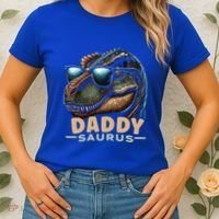 Daddysaurus The Heartwarming Majesty Of Real Fathers Meaningful Gift Women's T-Shirt thumb 2