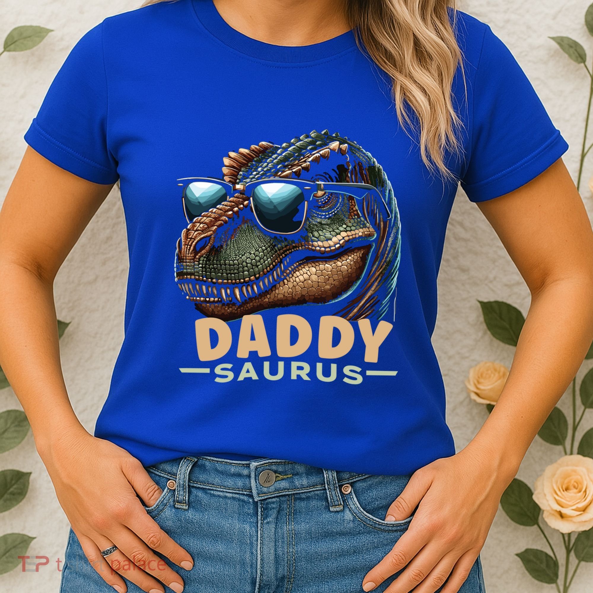 Daddysaurus The Heartwarming Majesty Of Real Fathers Meaningful Gift Women's T-Shirt