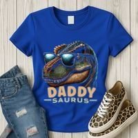 Daddysaurus The Heartwarming Majesty Of Real Fathers Meaningful Gift Women's T-Shirt thumb 3