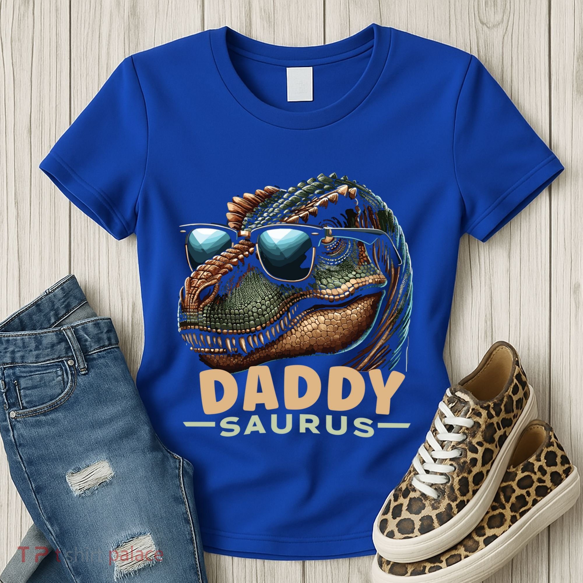 Daddysaurus The Heartwarming Majesty Of Real Fathers Meaningful Gift Women's T-Shirt
