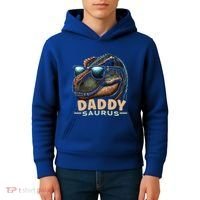 Daddysaurus The Heartwarming Majesty Of Real Fathers Meaningful Gift Kids Hoodie thumb 4