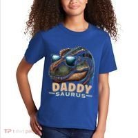 Daddysaurus The Heartwarming Majesty Of Real Fathers Meaningful Gift Kids T-Shirt thumb 2