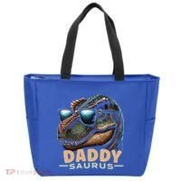 Daddysaurus The Heartwarming Majesty Of Real Fathers Meaningful Gift Tote Bag thumb 0