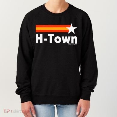 Distressed Town Houston Texas Strong Retro Houston Women's Sweatshirt