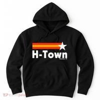 Distressed Town Houston Texas Strong Retro Houston Hoodie thumb 0