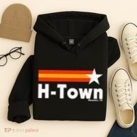 Distressed Town Houston Texas Strong Retro Houston Hoodie thumb 4