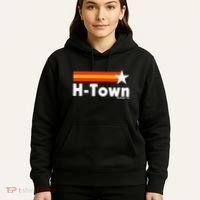 Distressed Town Houston Texas Strong Retro Houston Hoodie thumb 5
