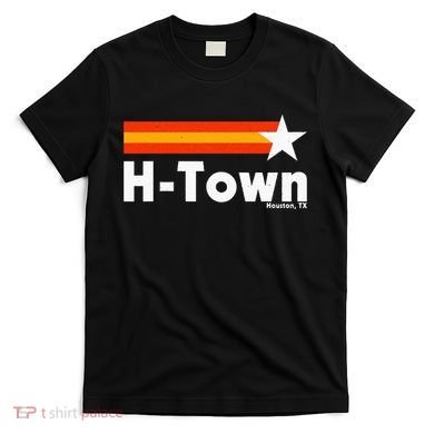 Distressed Town Houston Texas Strong Retro Houston T-Shirt