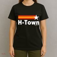 Distressed Town Houston Texas Strong Retro Houston T-Shirt thumb 4