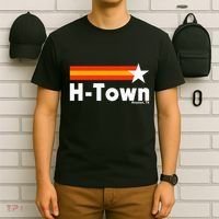 Distressed Town Houston Texas Strong Retro Houston T-Shirt thumb 6