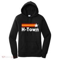Distressed Town Houston Texas Strong Retro Houston Women's Hoodie thumb 0