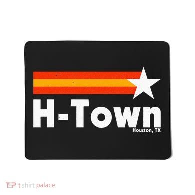 Distressed Town Houston Texas Strong Retro Houston Mousepad