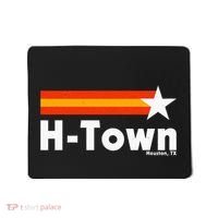 Distressed Town Houston Texas Strong Retro Houston Mousepad thumb 0