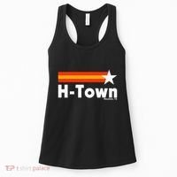 Distressed Town Houston Texas Strong Retro Houston Women's Tank Top thumb 0