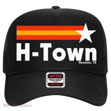 Distressed Town Houston Texas Strong Retro Houston Hat