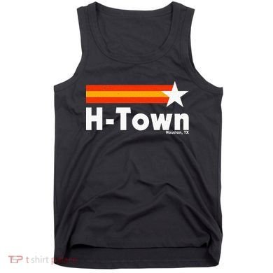Distressed Town Houston Texas Strong Retro Houston Tank Top