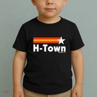 Distressed Town Houston Texas Strong Retro Houston Toddler T-Shirt thumb 2