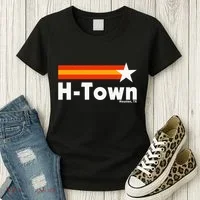 Distressed Town Houston Texas Strong Retro Houston Women's T-Shirt thumb 3