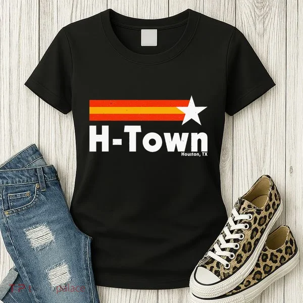 Distressed Town Houston Texas Strong Retro Houston Women's T-Shirt