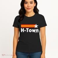 Distressed Town Houston Texas Strong Retro Houston Women's T-Shirt thumb 4