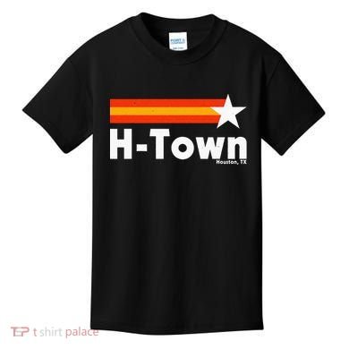 Distressed Town Houston Texas Strong Retro Houston Kids T-Shirt