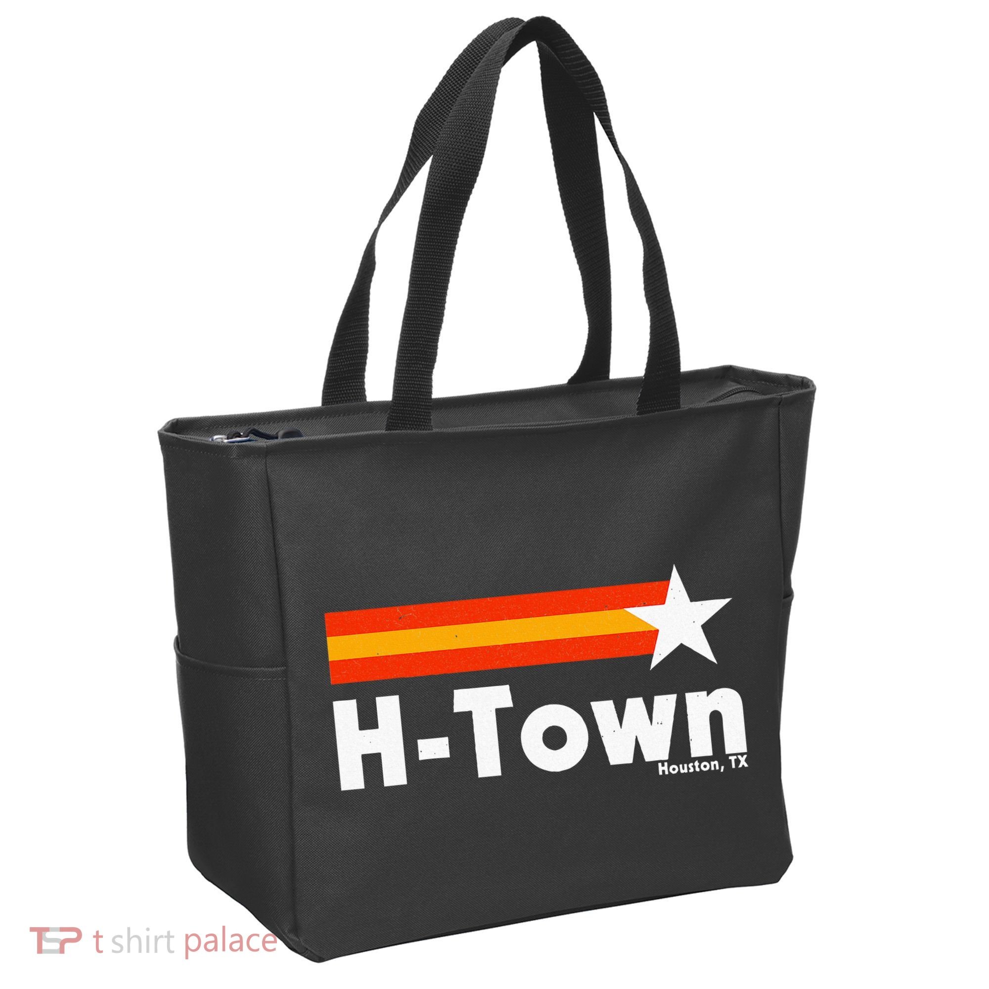 Distressed Town Houston Texas Strong Retro Houston Tote Bag