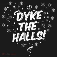 Dyke The Halls Lgbt Ugly Christmas Sweater Gift Holidays Doggie Tank thumb 4