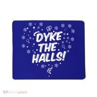 Dyke The Halls Lgbt Ugly Christmas Sweater Gift Holidays Mousepad thumb 0