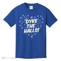 Dyke The Halls Lgbt Ugly Christmas Sweater Gift Holidays Kids T-Shirt thumb 0