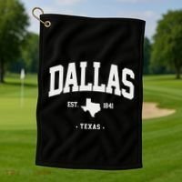 Dallas Texas Home State Gift Dallas Texas Golf Towel thumb 1