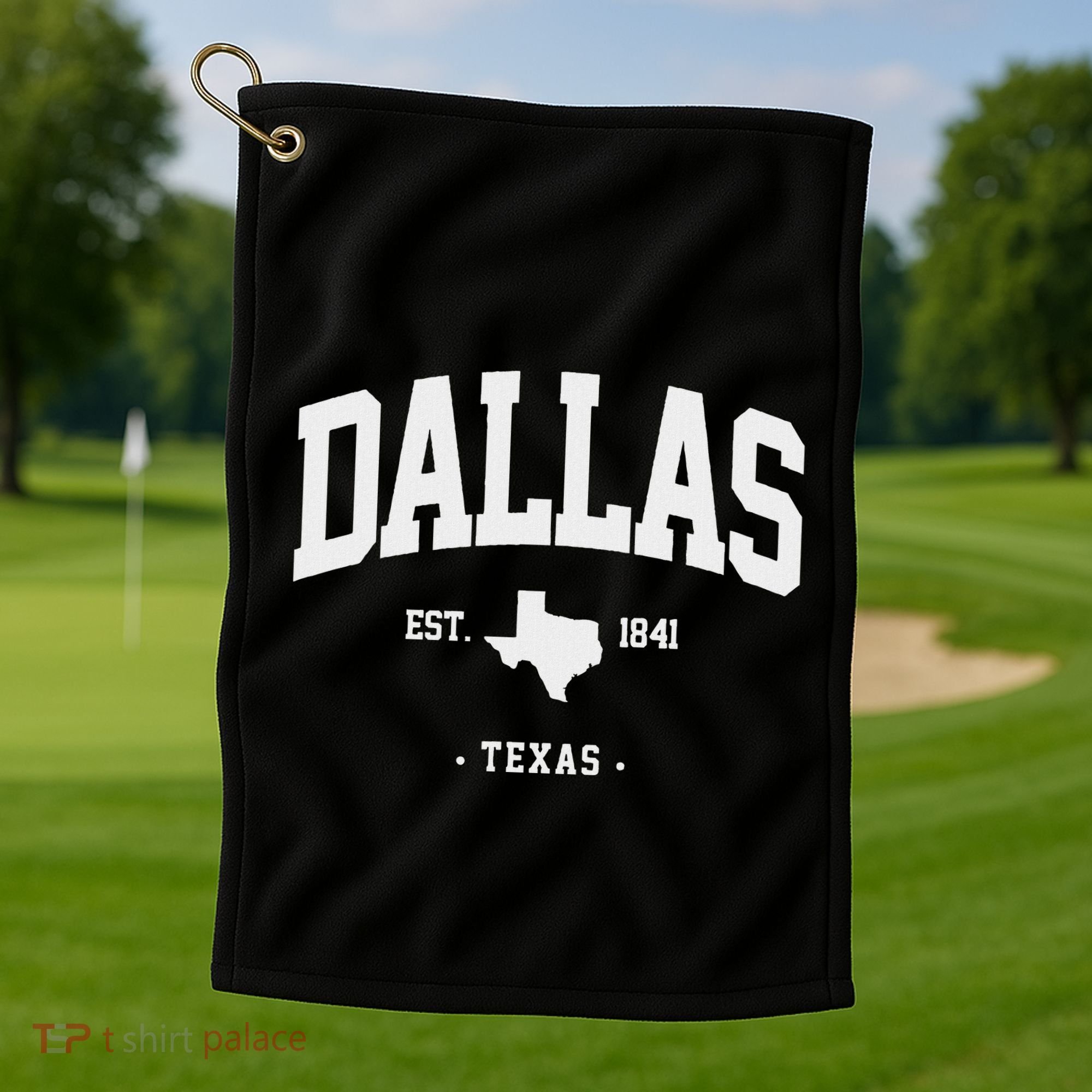 Dallas Texas Home State Gift Dallas Texas Golf Towel