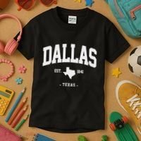 Dallas Texas Home State Gift Dallas Texas Kids T-Shirt thumb 3