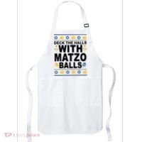 Deck The Halls With Matzo Balls Jewish Apron thumb 0