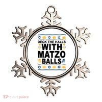 Deck The Halls With Matzo Balls Jewish Ornament thumb 0